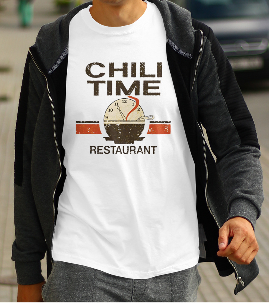 Chili Time Restaurant Spoon St Bernard Recreation Department T-Shirt