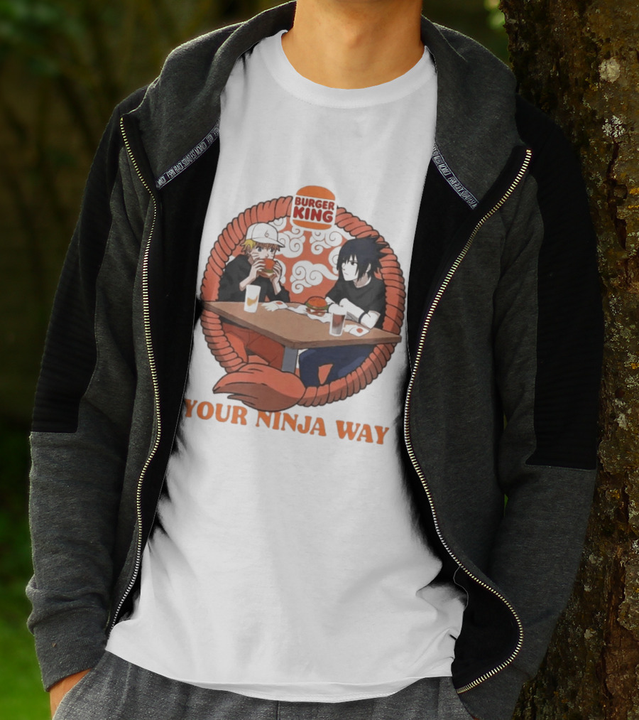 Burger King Naruto Sasuke Dining Your Ninja Way T-Shirt