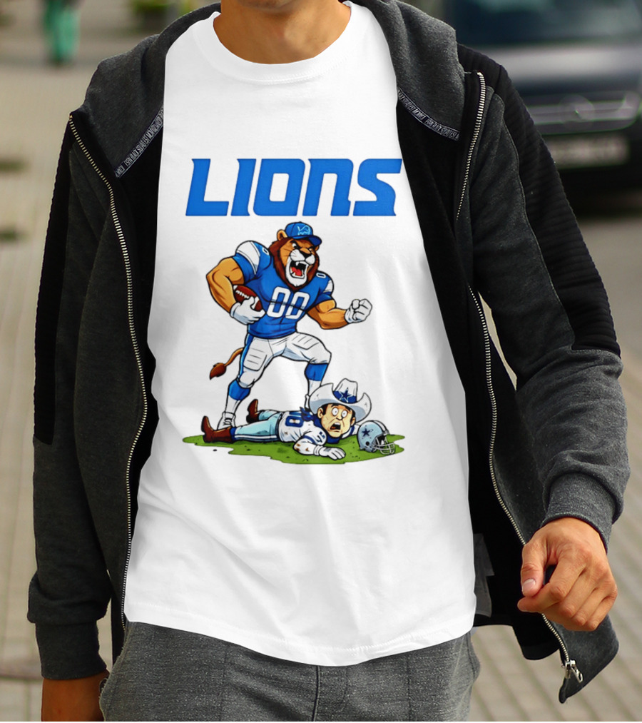 Detroit Lions Rivalry Victory Over Dallas Cowboys T-Shirt