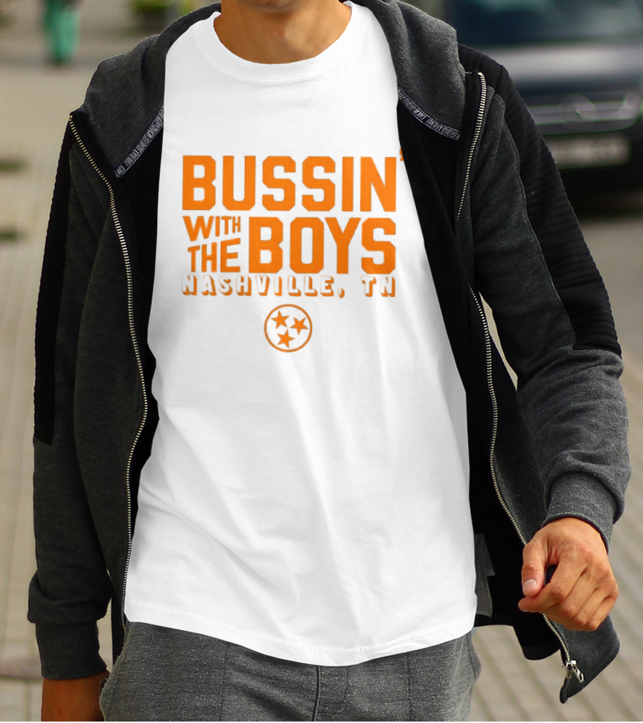 Bussin With The Boys Nashville TN Star Circle T-Shirt