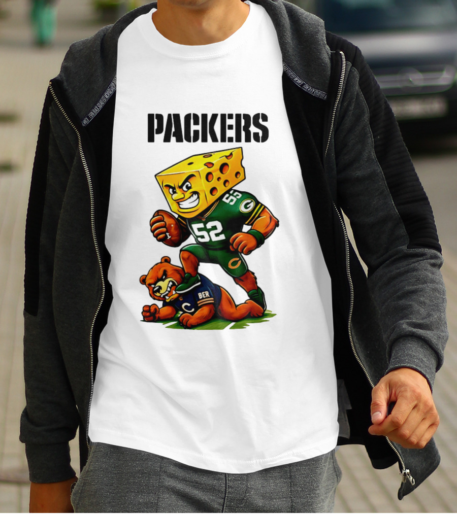 Packers Vs Bears Cheesehead Dominance Rivalry Showdown T-Shirt