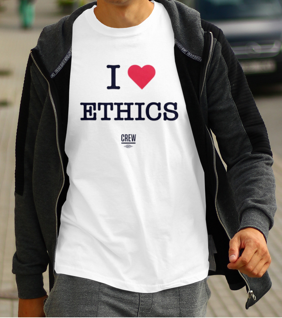 I Love Ethics Heart Crew T-Shirt