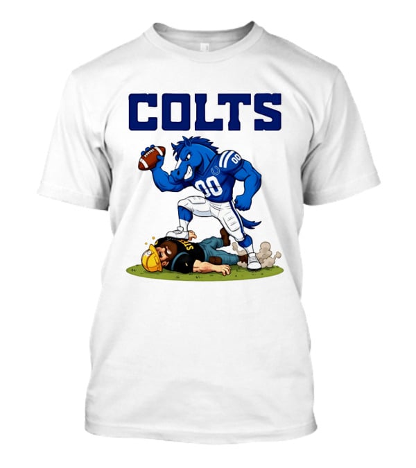 Colts Football Rivalry Humor Vs Steelers Comic T-Shirt