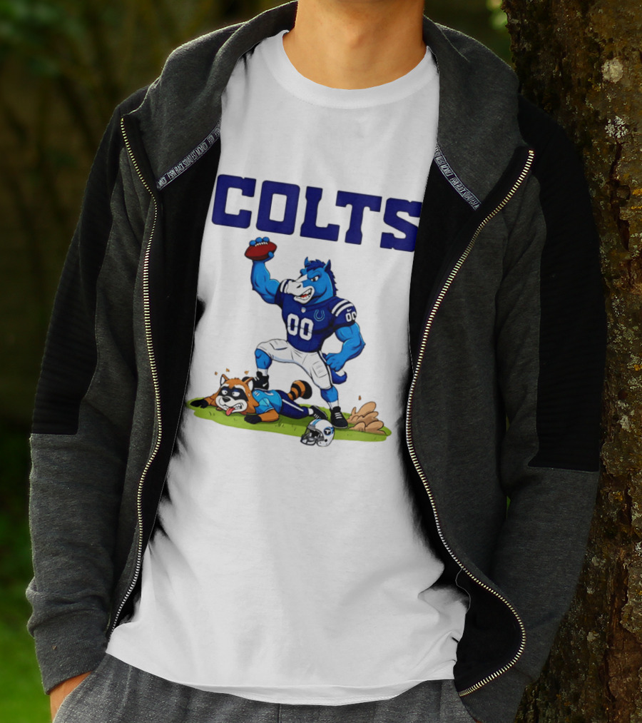 Indianapolis Colts Rivalry Over Tennessee Titans Cartoon T-Shirt