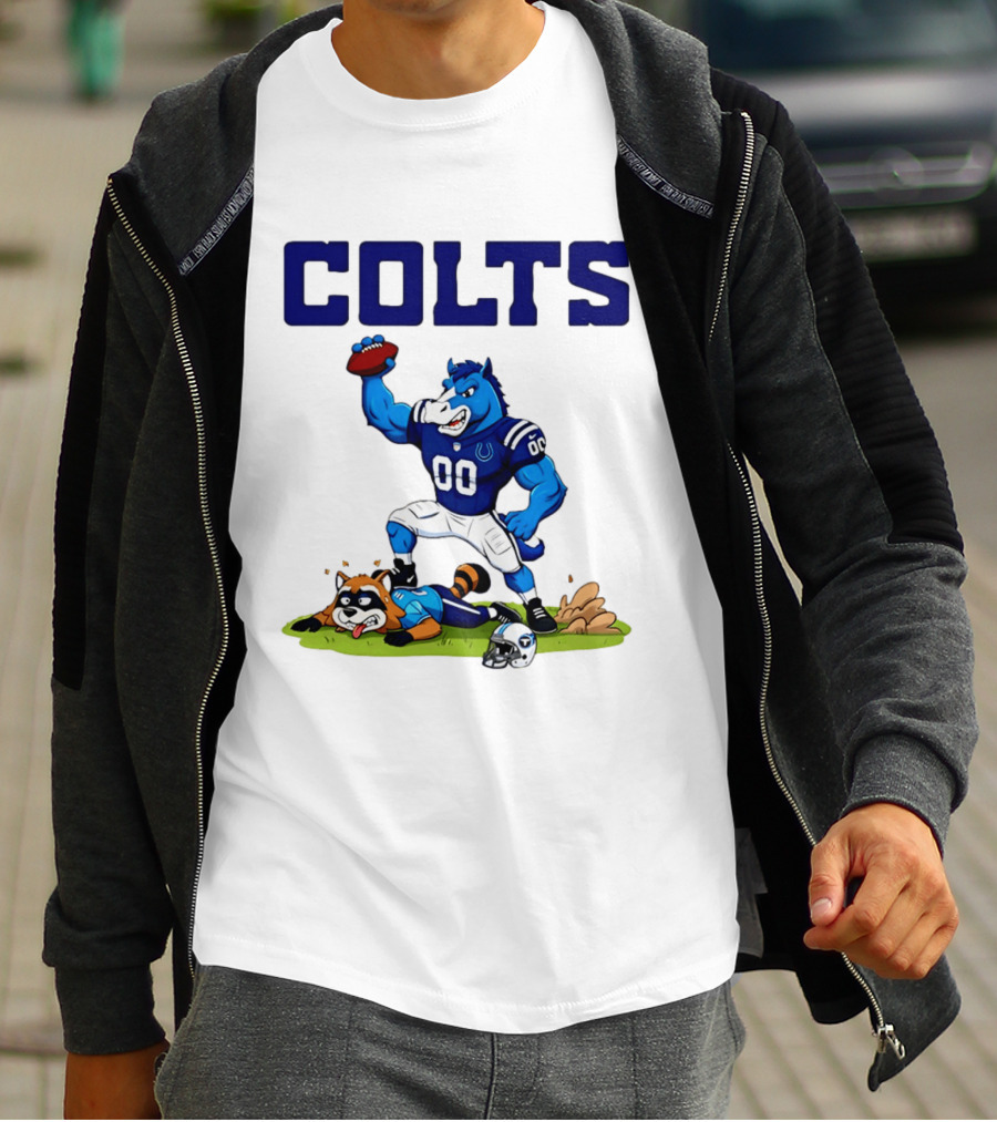 Indianapolis Colts Rivalry Over Tennessee Titans Cartoon T-Shirt