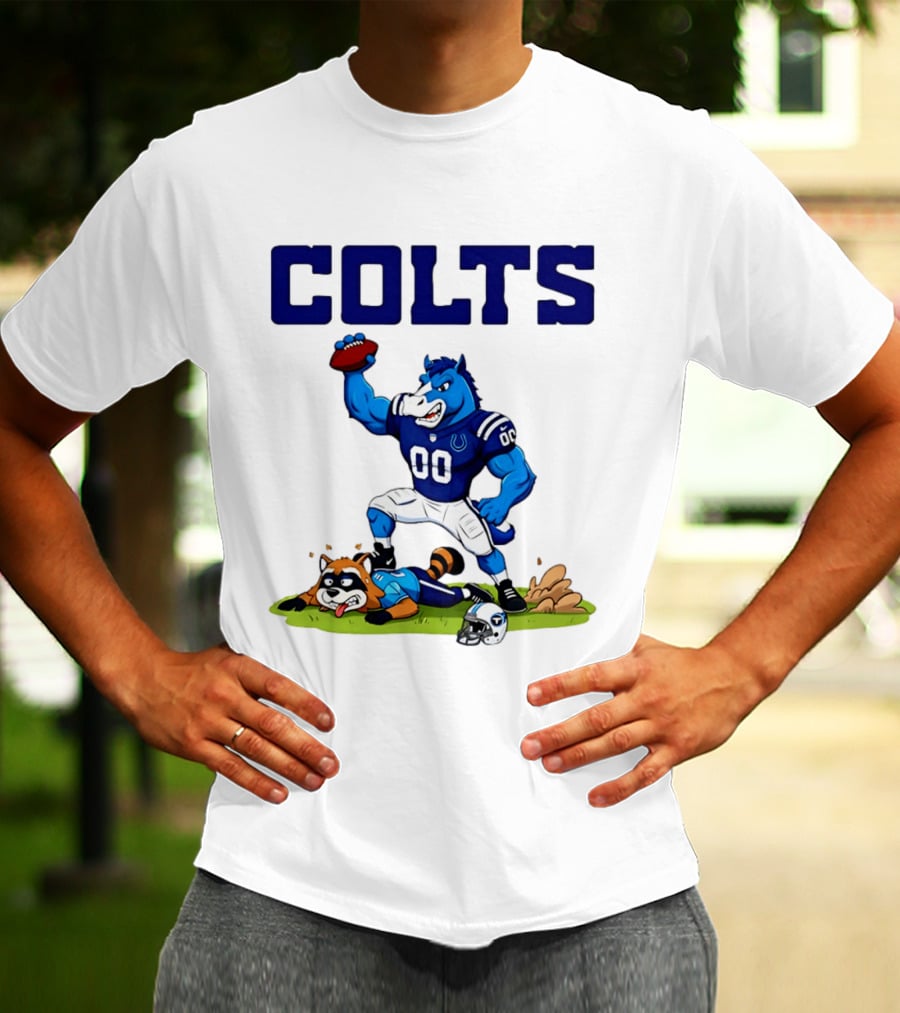 Indianapolis Colts Rivalry Over Tennessee Titans Cartoon T-Shirt