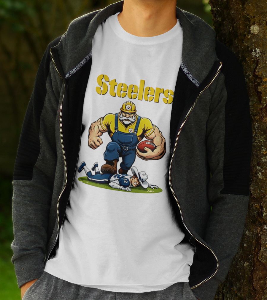 Pittsburgh Steelers Vs Dallas Cowboys Rivalries Football Cartoon T-Shirt