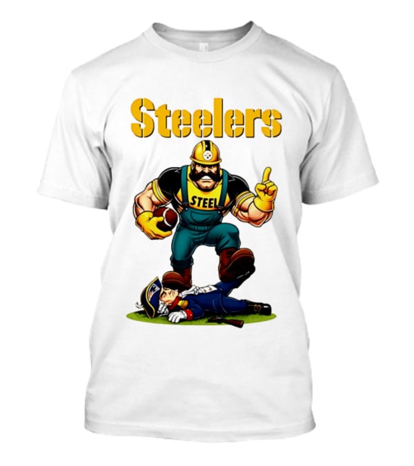 Pittsburgh Steelers Steelworker Triumphs Over New England Patriots Rivalry T-Shirt