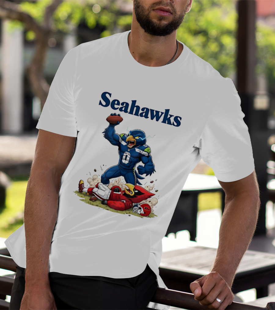 Seattle Seahawks Vs Arizona Cardinals Rivalry Victory Celebration T-Shirt