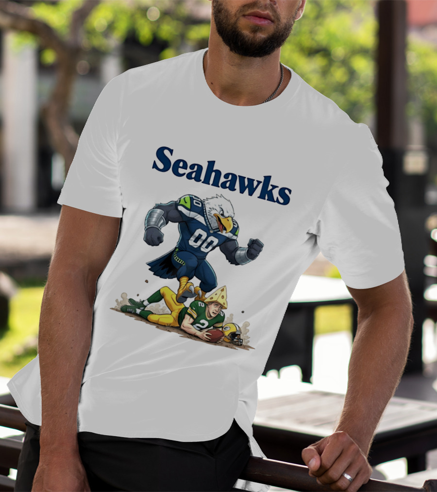 Seattle Seahawks Vs Green Bay Packers Rivalry Showdown T-Shirt