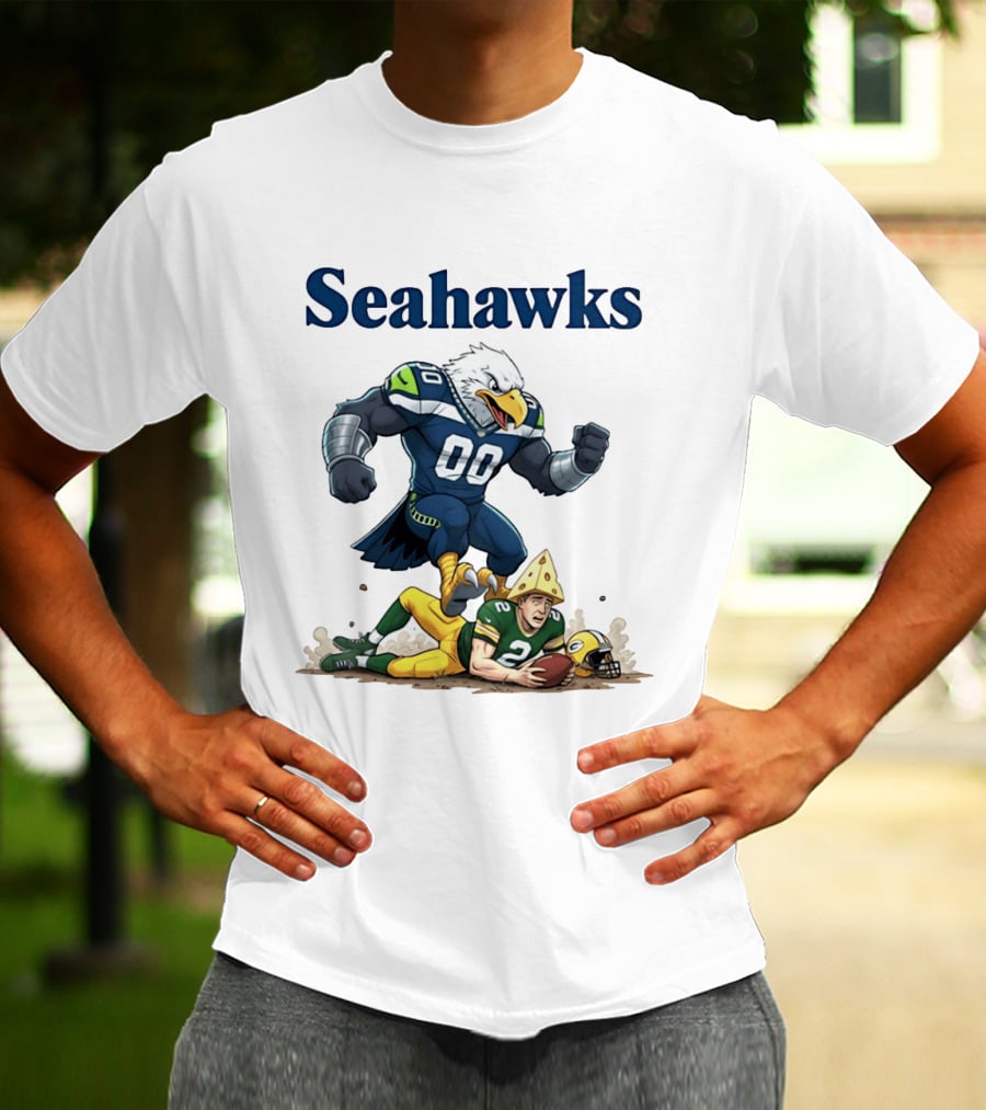 Seattle Seahawks Vs Green Bay Packers Rivalry Showdown T-Shirt