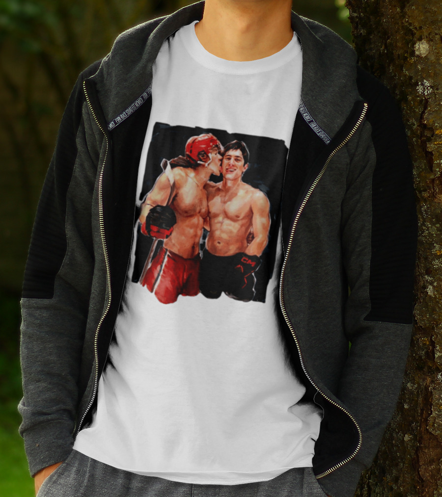 Shane Hollander Ilya Rosanov Gay Hockey Romance Painting T-Shirt