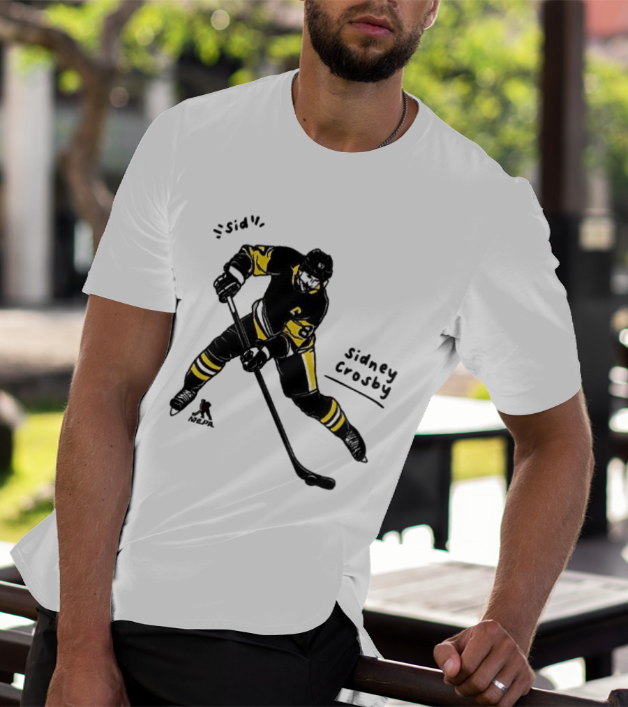 Sidney Crosby Pittsburgh Penguins Hockey Sid Cartoon Player T-Shirt