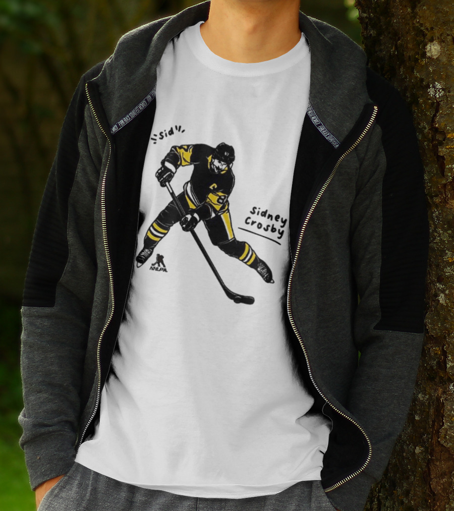 Sidney Crosby Pittsburgh Penguins Hockey Sid Cartoon Player T-Shirt