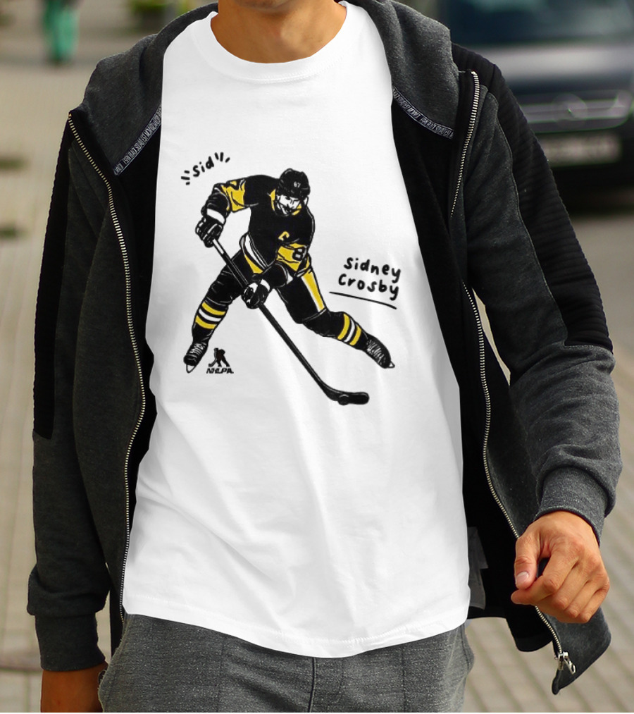 Sidney Crosby Pittsburgh Penguins Hockey Sid Cartoon Player T-Shirt