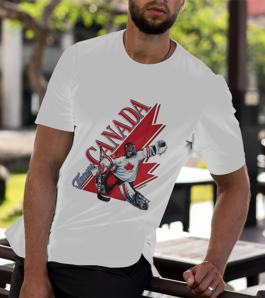 Team Canada Hockey Goalie Maple Leaf T-Shirt