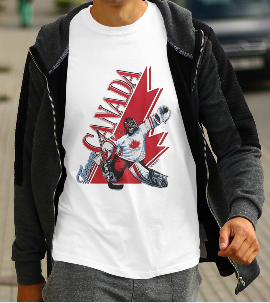 Team Canada Hockey Goalie Maple Leaf T-Shirt