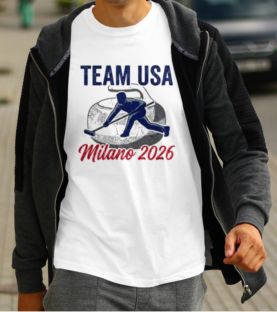 Team USA Curling Milano 2026 Olympics T-Shirt