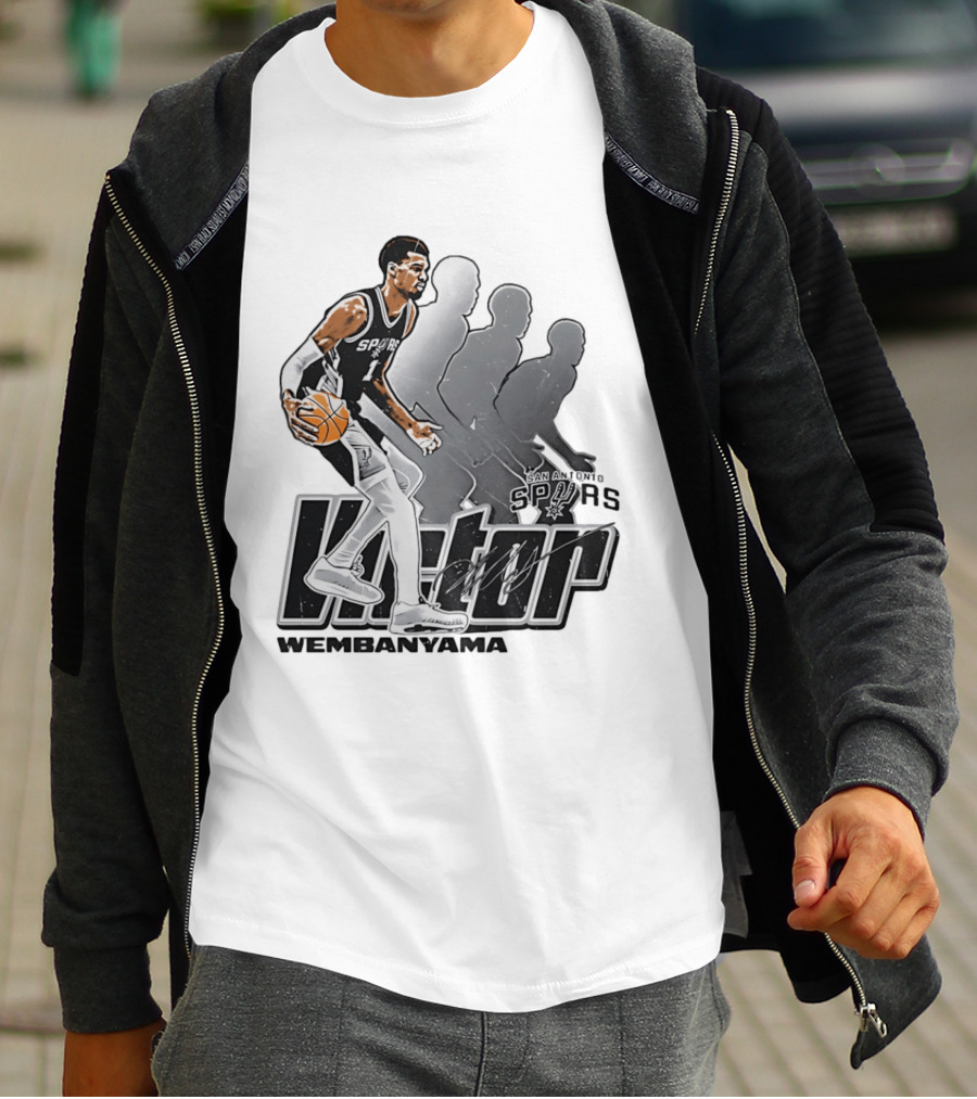 Victor Wembanyama San Antonio Spurs Basketball Action Spurs T-Shirt