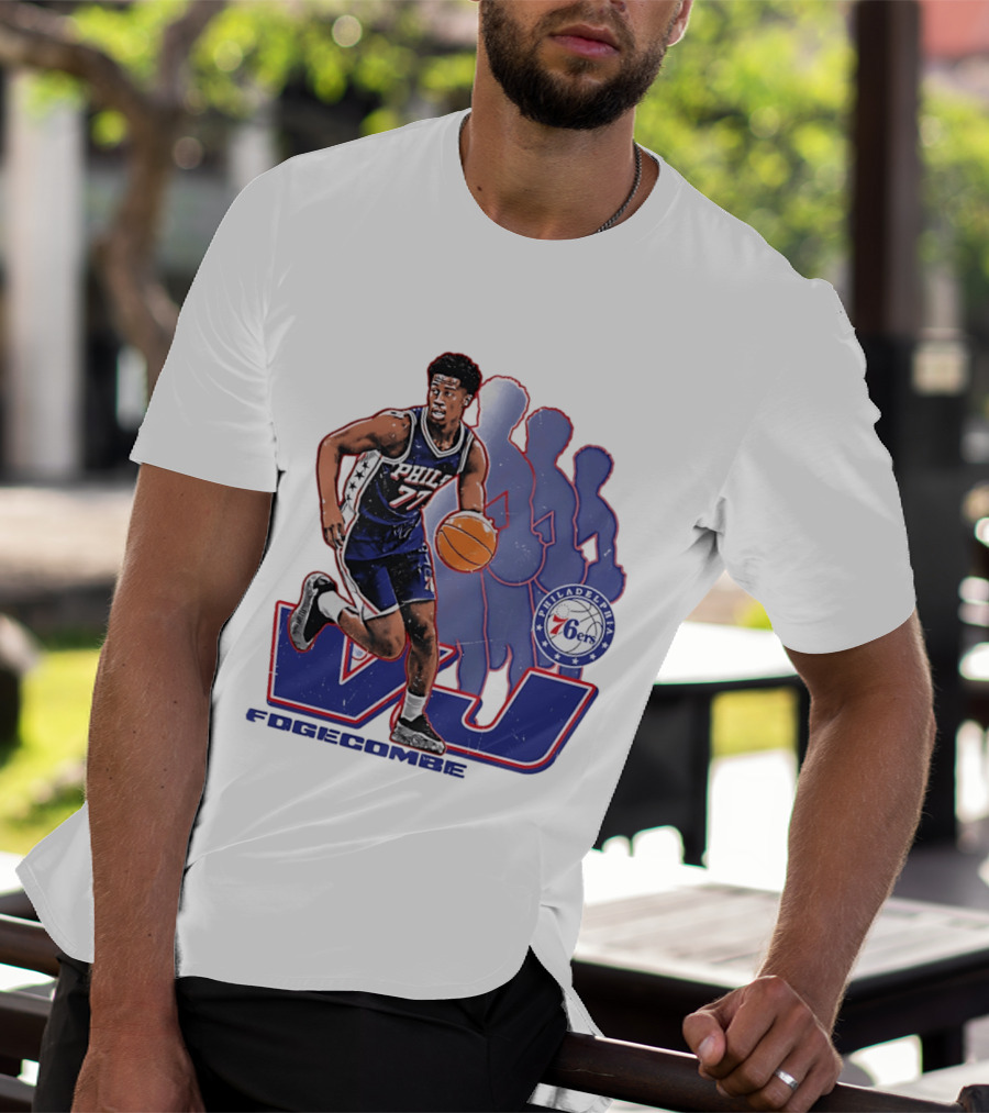Philadelphia 76ers VJ Edgecombe Basketball Action T-Shirt