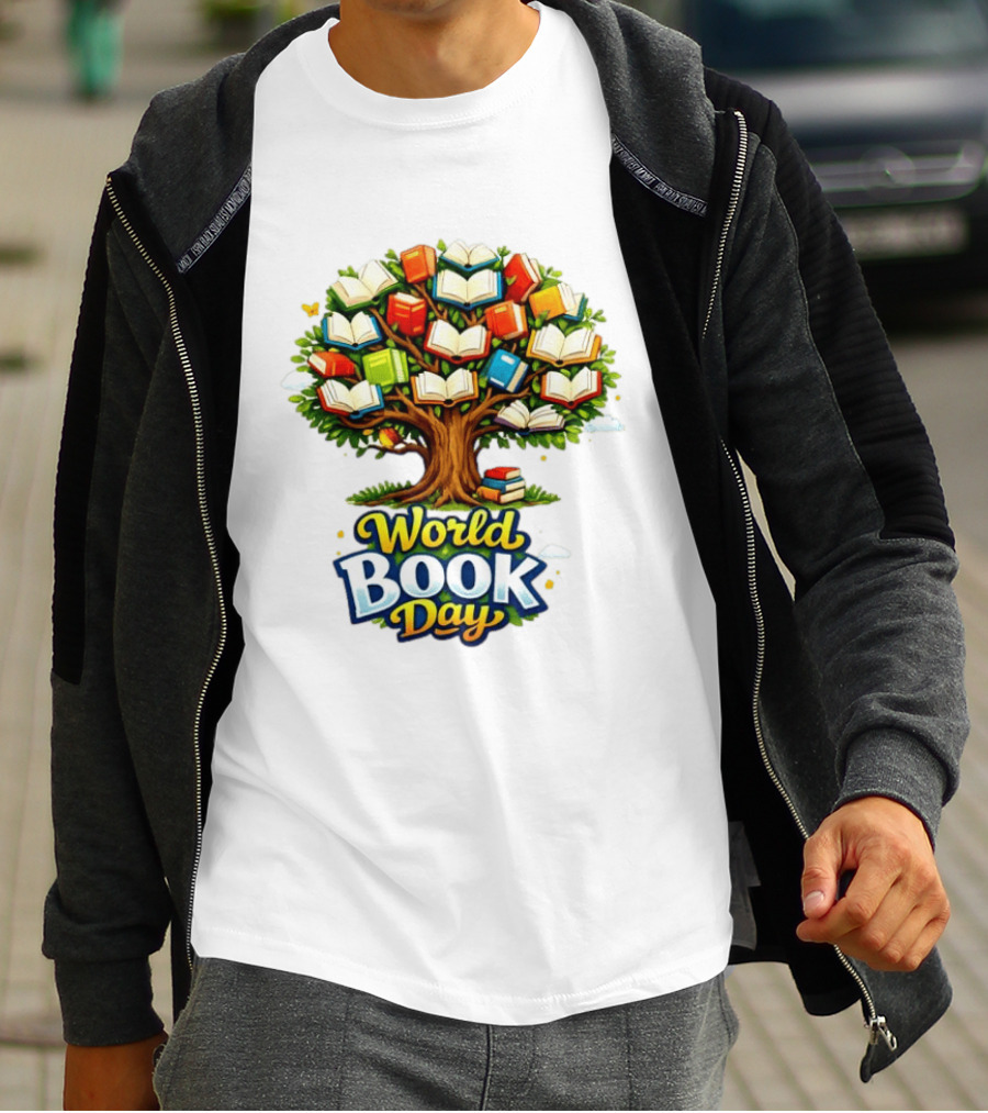 World Book Day Tree Of Knowledge With Books T-Shirt