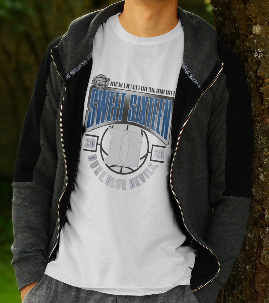 March Madness 2026 Duke Blue Devils Sweet Sixteen NCAA Basketball Tournament T-Shirt