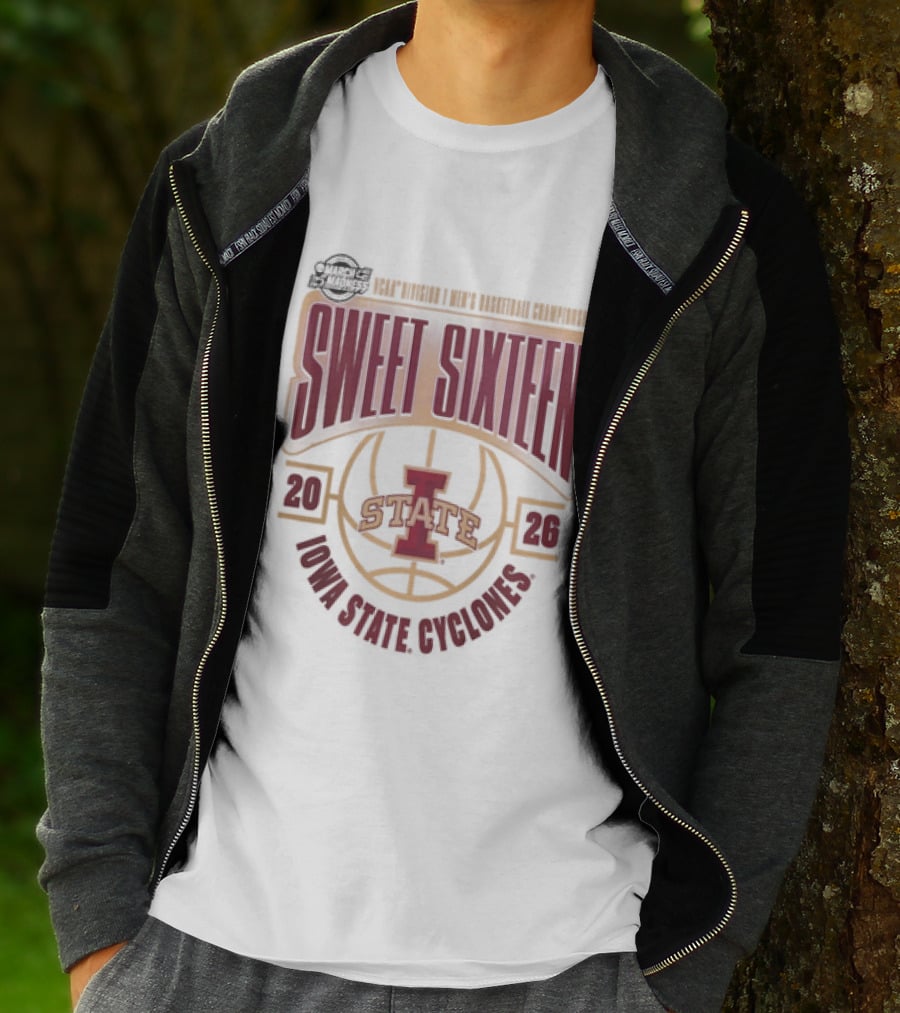 NCAA Men's Basketball 2026 Iowa State Cyclones Sweet Sixteen March Madness T-Shirt