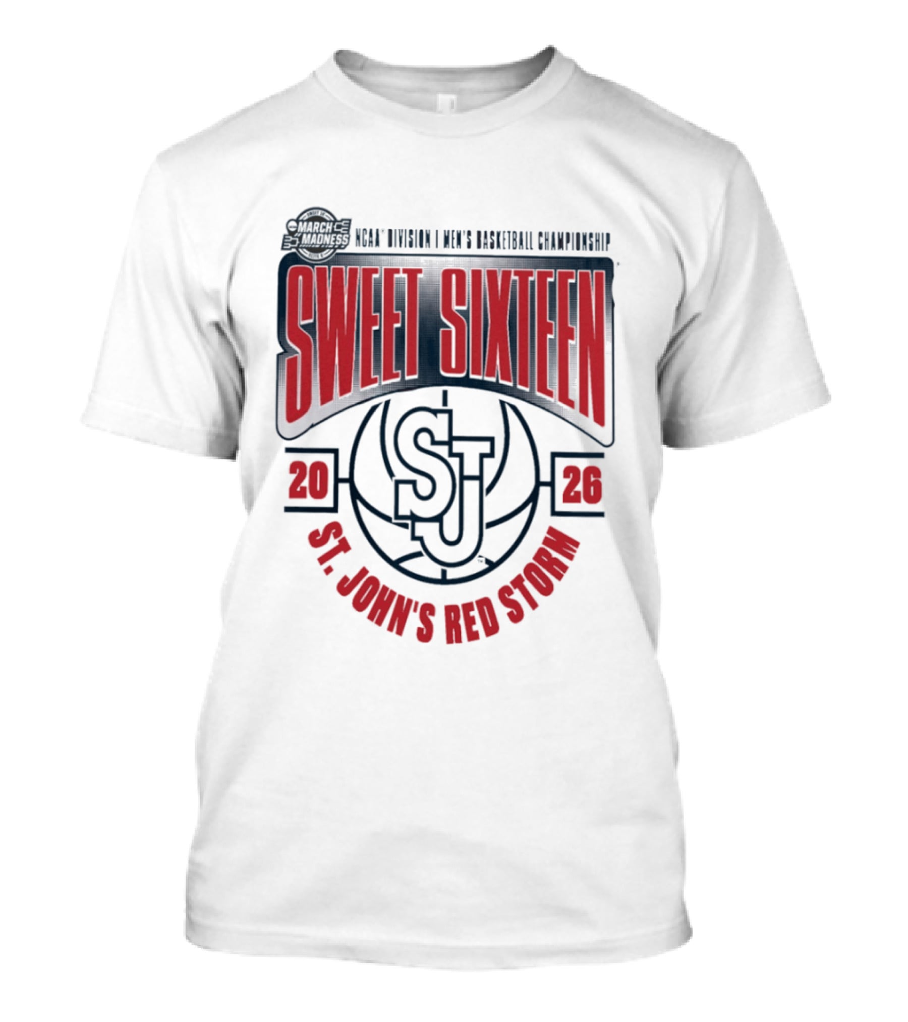 NCAA Division I Men's Basketball Championship 2026 St. John's Red Storm Sweet Sixteen T-Shirt