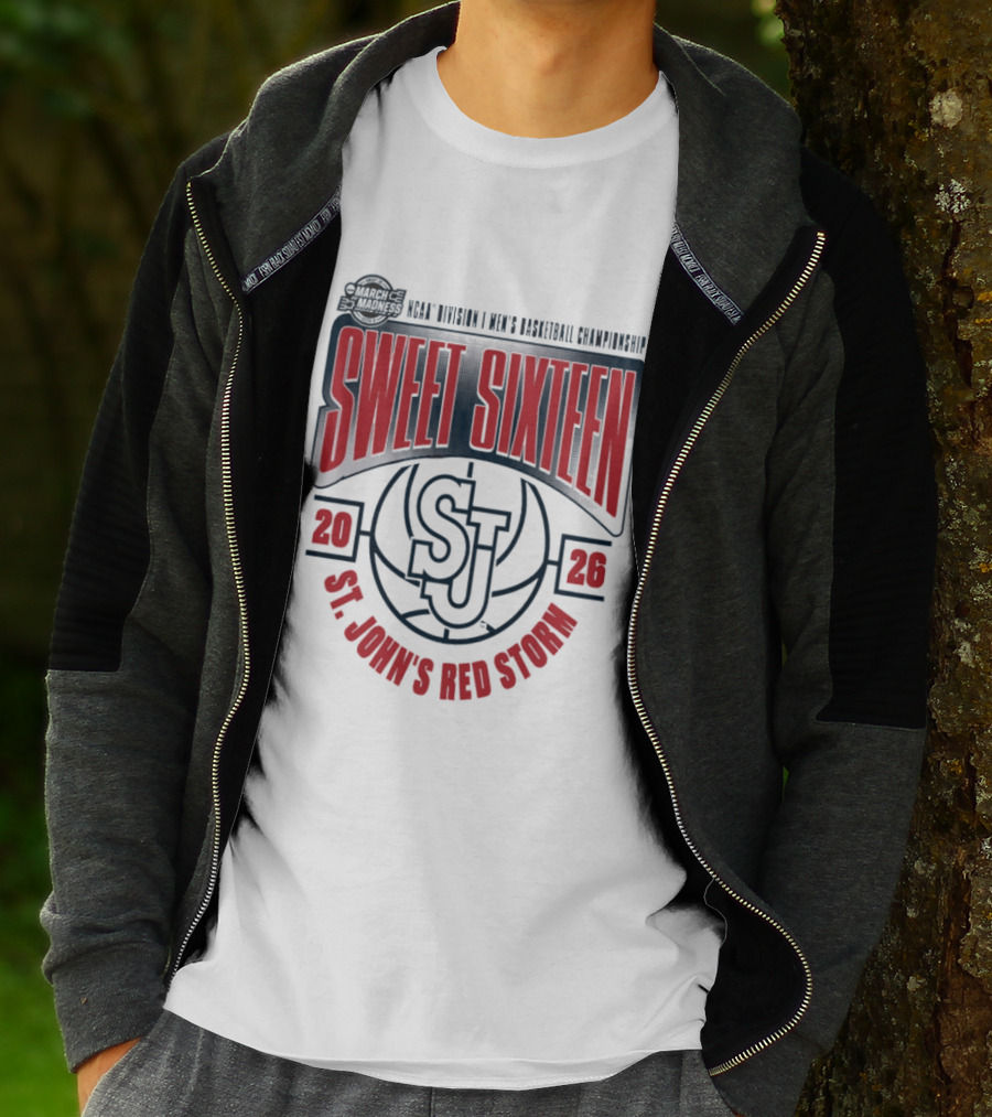 NCAA Division I Men's Basketball Championship 2026 St. John's Red Storm Sweet Sixteen T-Shirt
