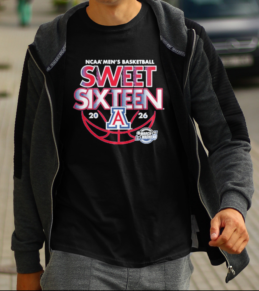 NCAA Men's Basketball Arizona Sweet Sixteen March Madness 2026 T-Shirt