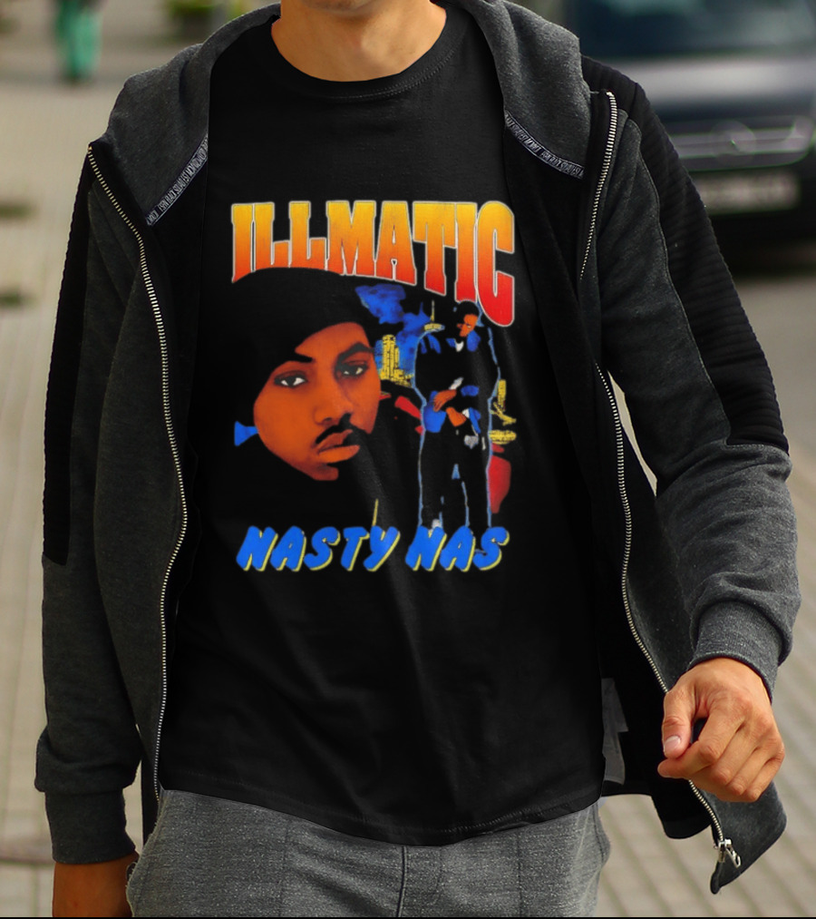 Nasty Nas Illmatic Urban Album Cover T-Shirt