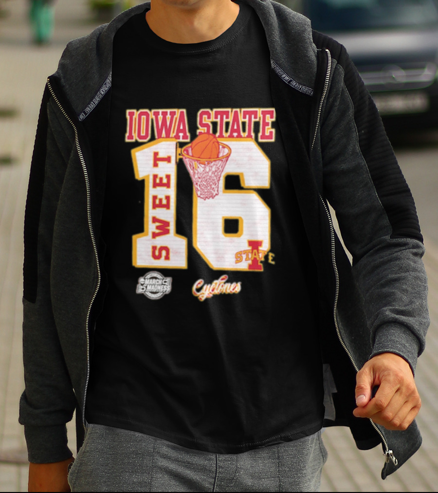 Iowa State Cyclones March Madness Sweet 16 Bound 2026 NCAA Tournament T-Shirt