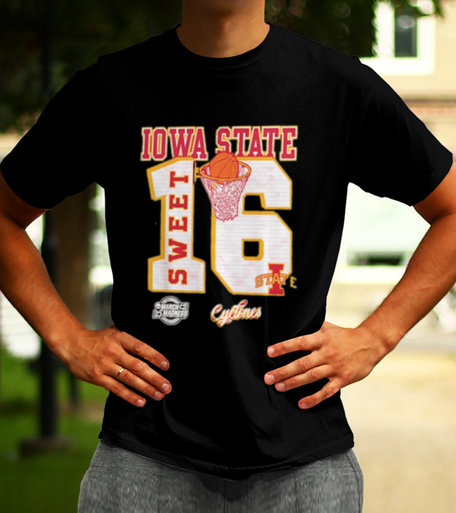 Iowa State Cyclones March Madness Sweet 16 Bound 2026 NCAA Tournament T-Shirt