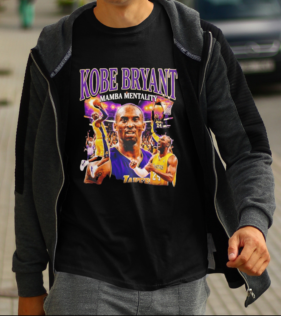 Kobe Bryant Mamba Mentality Los Angeles Lakers NBA 24 T-Shirt