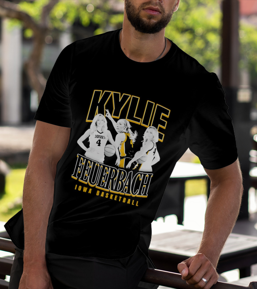 Kylie Feuerbach Iowa Basketball Hawkeyes 4 90s T-Shirt