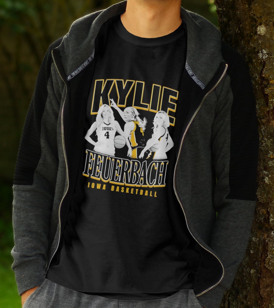 Kylie Feuerbach Iowa Basketball Hawkeyes 4 90s T-Shirt