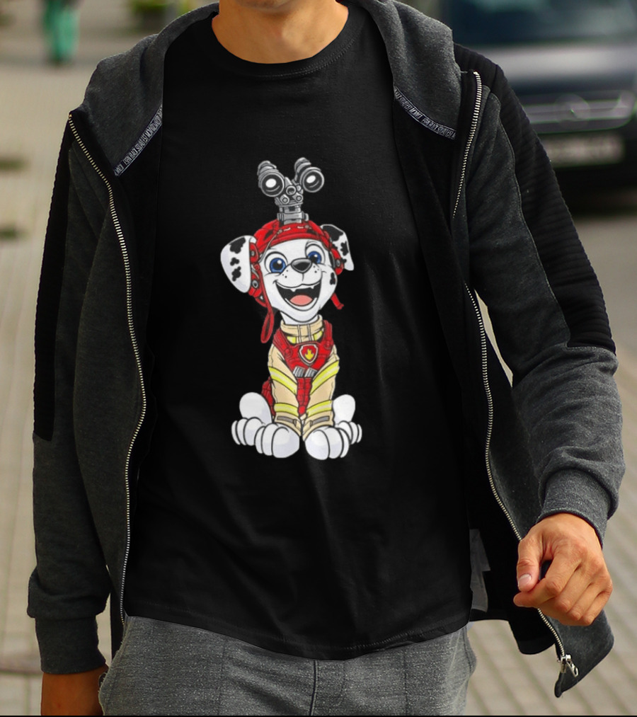 Marshall PAW Patrol Fire Dog Cartoon Adventure T-Shirt