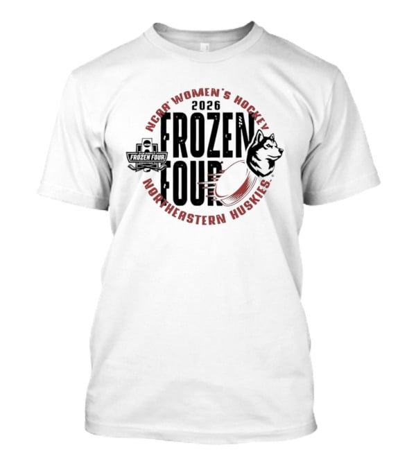 Northeastern Huskies Women's Hockey 2026 Frozen Four Tournament T-Shirt
