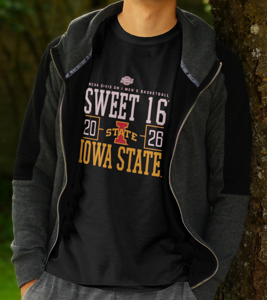 NCAA Division I Men's Basketball 2026 Iowa State Sweet 16 March Madness T-Shirt