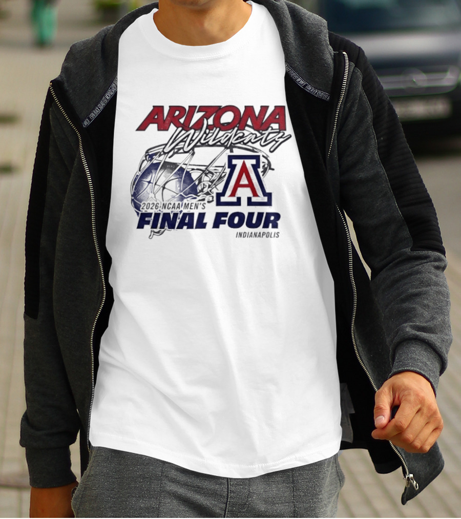 Arizona Wildcats 2026 NCAA Men's Final Four Indianapolis T-Shirt