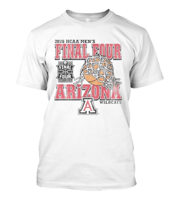 2026 NCAA Men's Final Four Arizona Wildcats Basketball T-Shirt