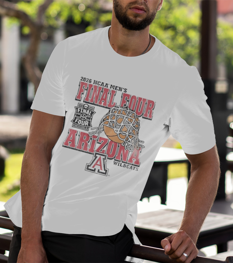 2026 NCAA Men's Final Four Arizona Wildcats Basketball T-Shirt