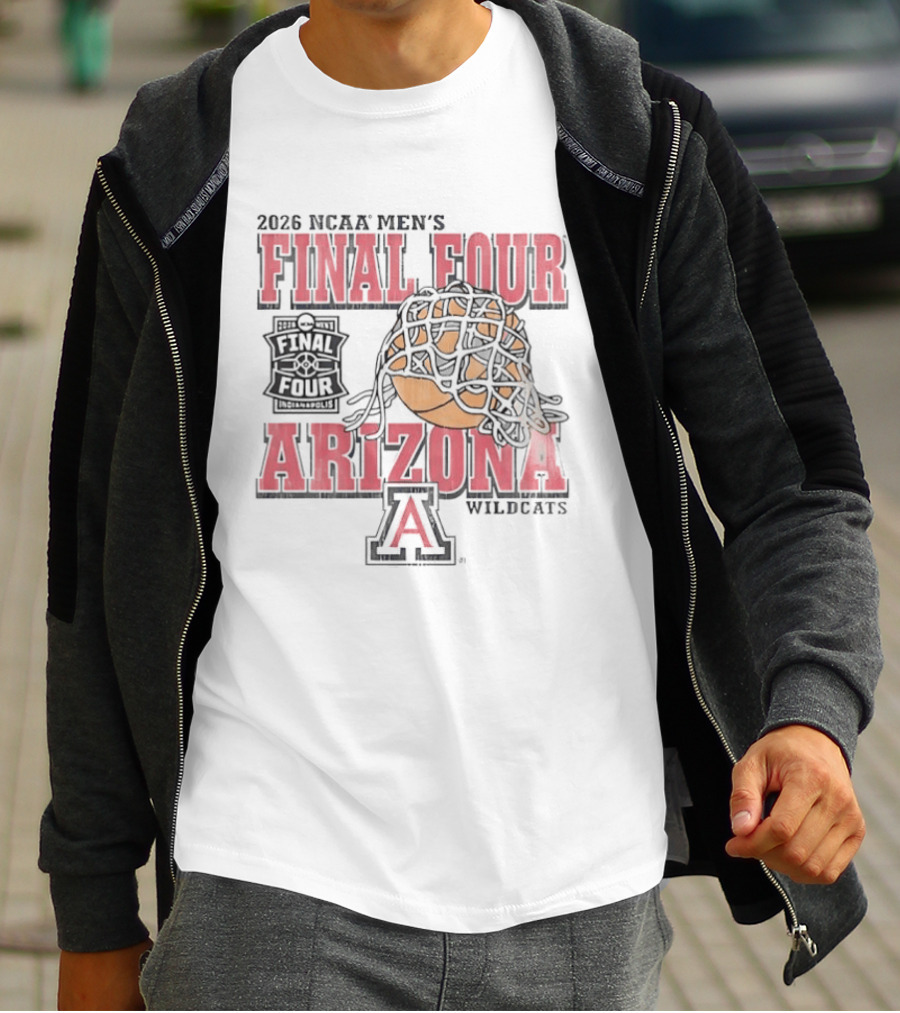 2026 NCAA Men's Final Four Arizona Wildcats Basketball T-Shirt