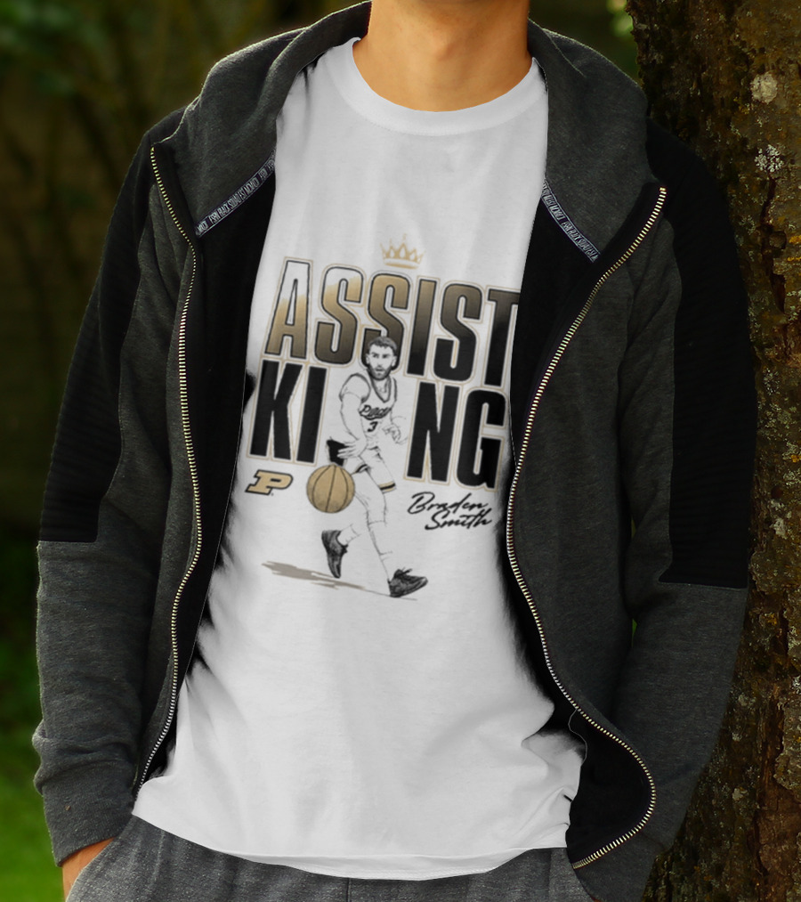 Braden Smith Assist King Purdue Basketball Caricature T-Shirt