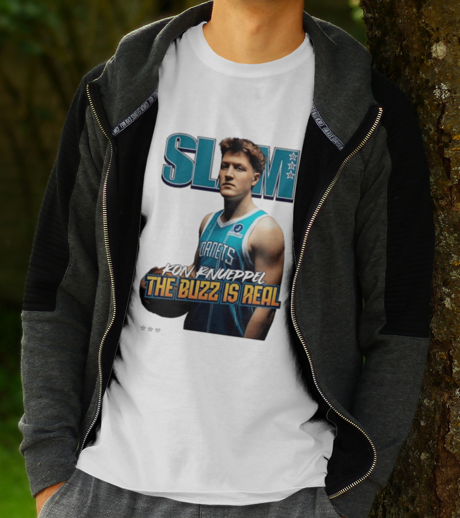 SLAM Kon Knueppel The Buzz Is Real Hornets Basketball T-Shirt