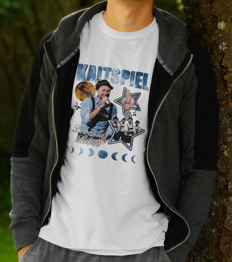 Kaltspiel Lebe Das Leben Moon Phases Band Performance T-Shirt