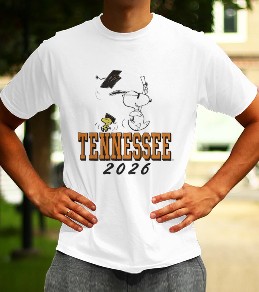 Tennessee 2026 Snoopy Woodstock Graduation University T-Shirt