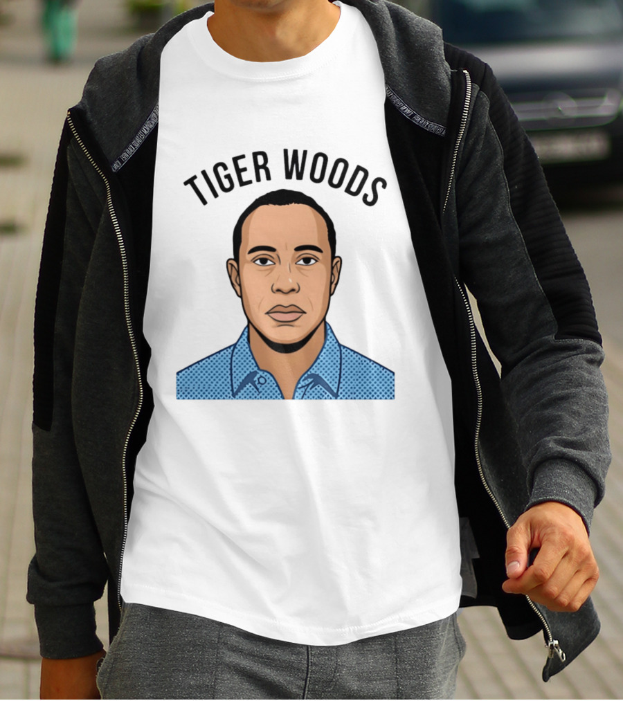 Tiger Woods Shot Caricature 2026 T-Shirt