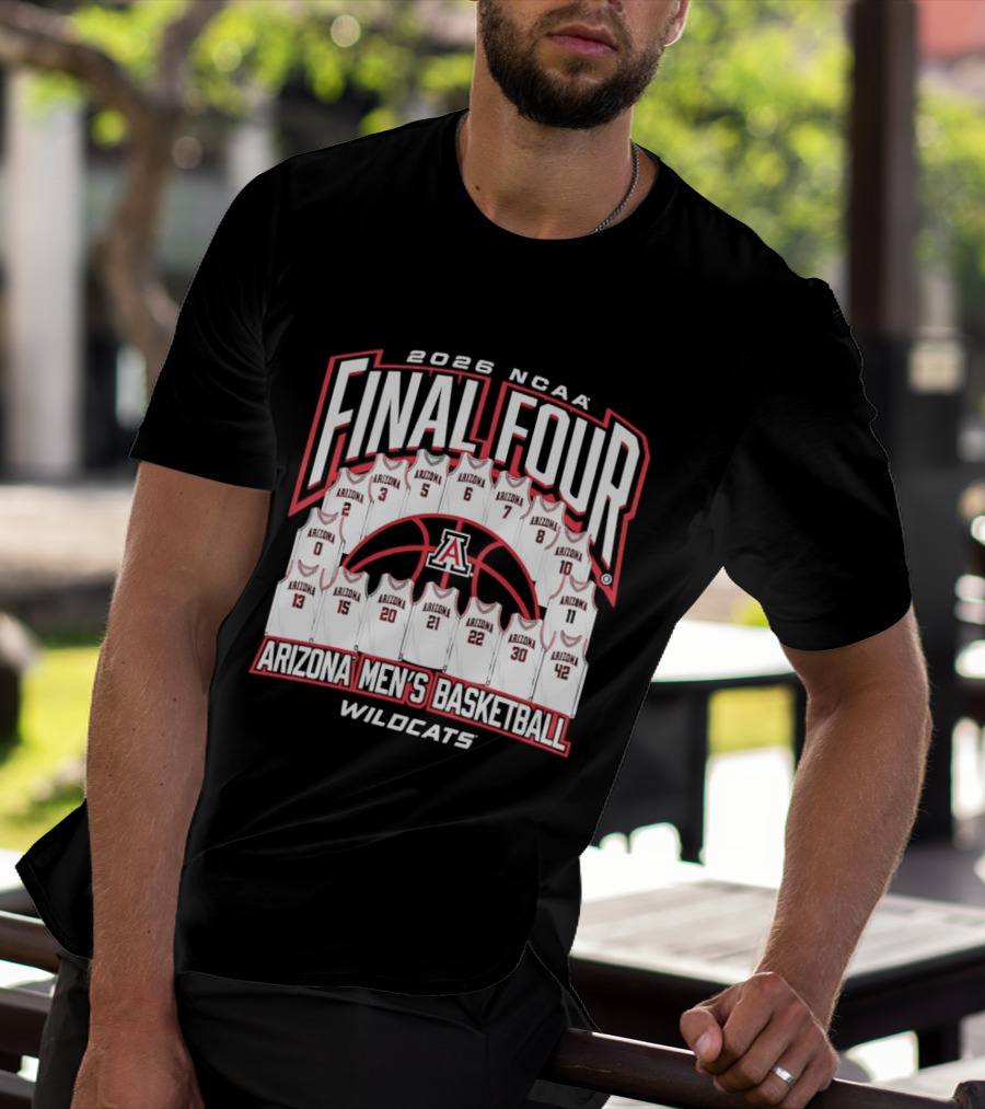 2026 NCAA Final Four Arizona Men's Basketball Wildcats T-Shirt