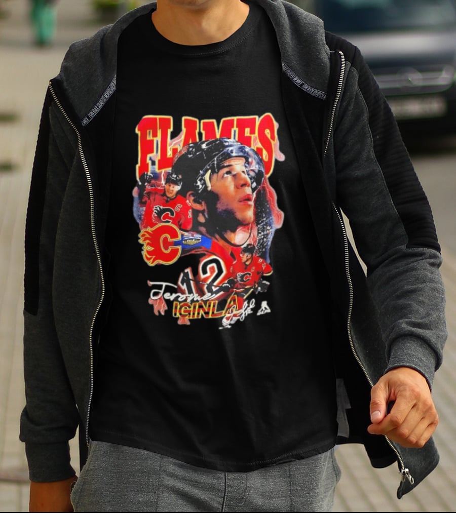 Jarome Iginla Calgary Flames Number 12 Hockey Legend T-Shirt